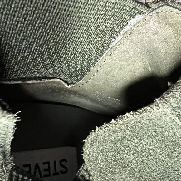 Steve Madden Green Suede Chelsie Boots - Picture 4 of 5